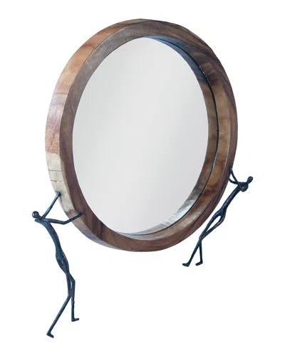 The Phillips Collection Atlas Mirror In Brown/black