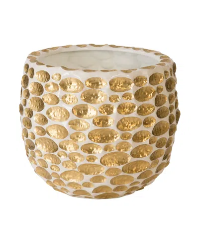 The Phillips Collection Bubbles Large Planter In Whitegold