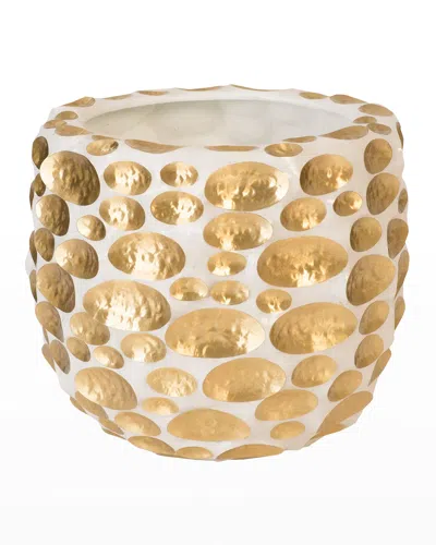 The Phillips Collection Bubbles Small Planter In Whitegold