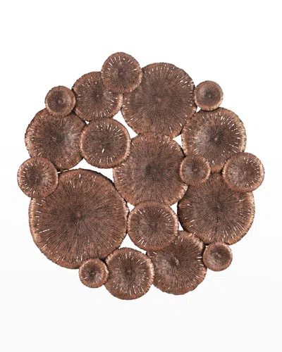 The Phillips Collection Lotus Collage Wall Art In Copper/black