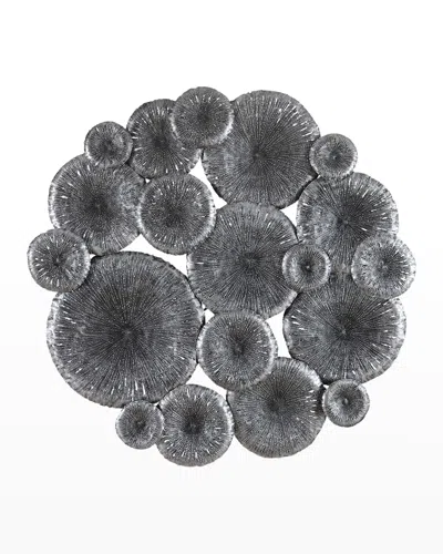 The Phillips Collection Lotus Collage Wall Art In Silver/black