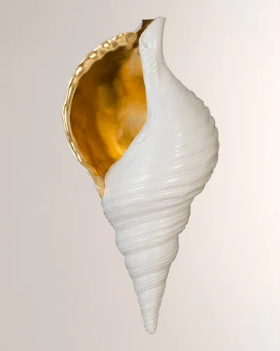 The Phillips Collection Triton Shell Wall Art In Whitegold