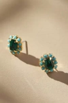 The Pink Reef Crystal Petite Stud Earrings In Multicolor