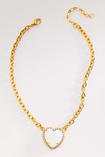 The Pink Reef G Ocean Necklace In Gold