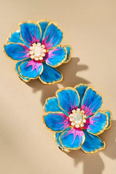 The Pink Reef Handpainted Earrings