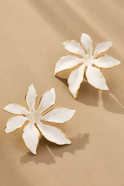 The Pink Reef Handpainted Tropic Post Earrings