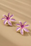 The Pink Reef Handpainted Tropic Post Earrings