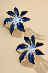 The Pink Reef Handpainted Tropic Post Earrings