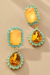 The Pink Reef Jewel Drop Neon Earrings