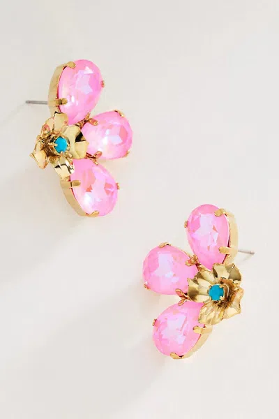 The Pink Reef Marigold Earrings In Multi