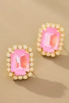 The Pink Reef Neon Gem Stud Earrings