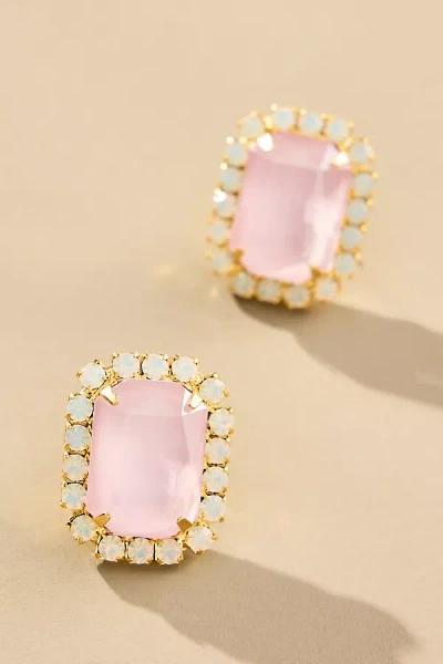 The Pink Reef Neon Gem Stud Earrings