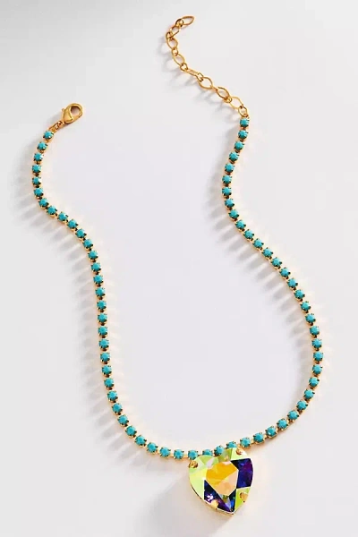 The Pink Reef Ocean Necklace In Green