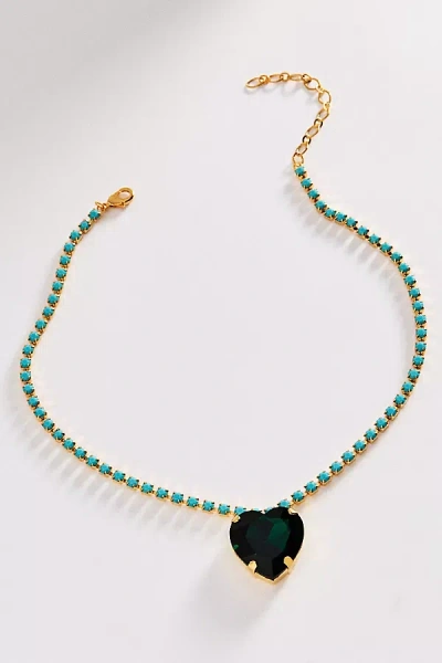 The Pink Reef Ocean Necklace In Green