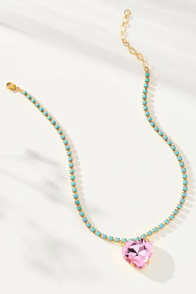 The Pink Reef Ocean Necklace In Green