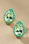 The Pink Reef Pear Stud Earrings