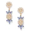 The Pink Reef Women's Blue  Elsa Earring In Sapphire In Gold
