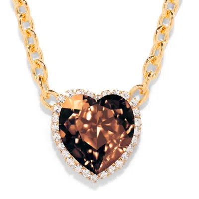 The Pink Reef Women's Brown  G Ocean Necklace In Smoke Topaz