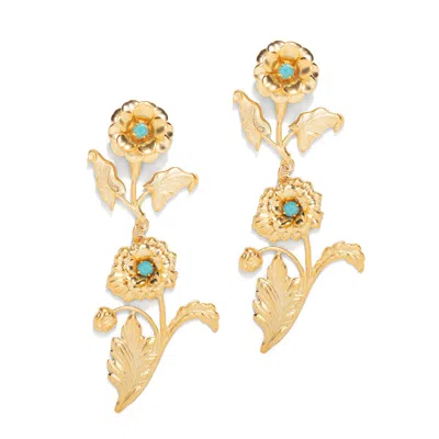 The Pink Reef Women's Gold  Wildflower Drop