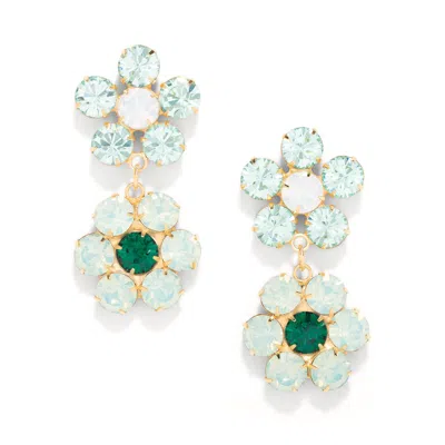 The Pink Reef Women's Green  Penelope Handcrafted Gem Floral In Azore