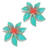 The Pink Reef Women's Green  Tropic Earring In Turquoise