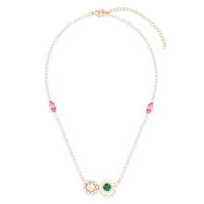The Pink Reef Women's Neutrals  Quad Georgian Necklace