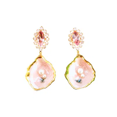 The Pink Reef Women's Orange Pink Pearl Oyster