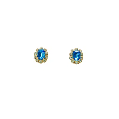 The Pink Reef Women's Petite Stud In Light Blue