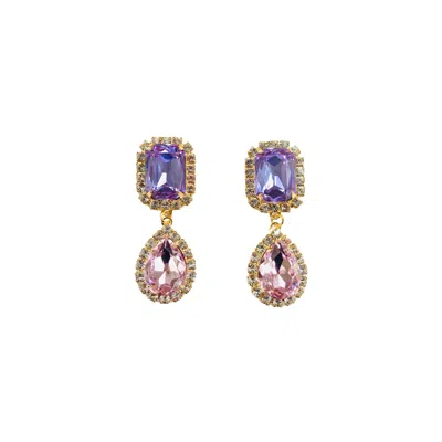 The Pink Reef Women's Pink / Purple Jewel Drop In Lavender And Pink In Multi