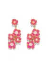 The Pink Reef Women's Pink / Purple  Falling Florals In Rose