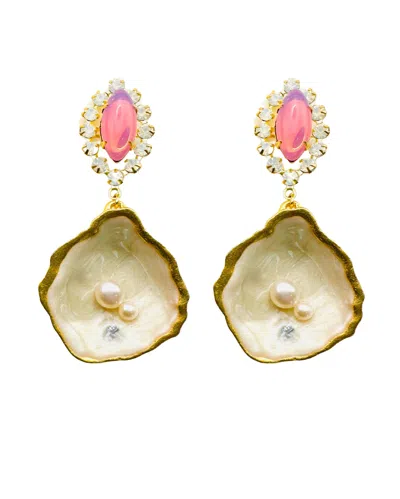 The Pink Reef Women's Pink / Purple  Jewel Oyster In Pink Ruby