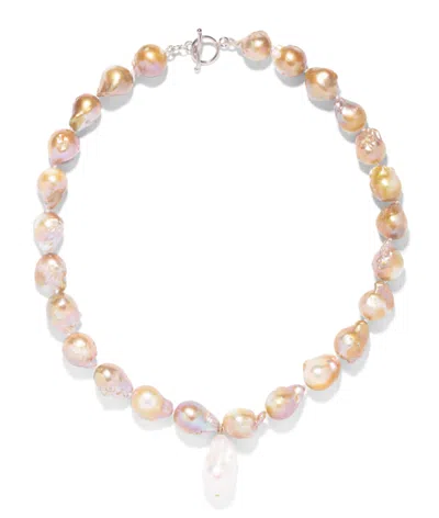 The Pink Reef Women's Pink / Purple  Pink Baroque Pearl Necklace
