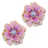 The Pink Reef Women's Pink / Purple  Small Double Florals In Mauve Pearl