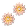The Pink Reef Women's Pink / Purple  Sunflower Earring In Pink