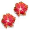 The Pink Reef Women's Red  Small Double Florals In Watermelon