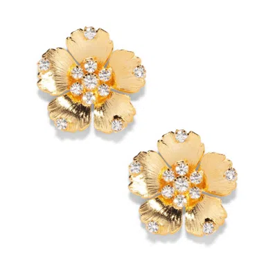 The Pink Reef Women's  Crystal Birth Florals / Gold