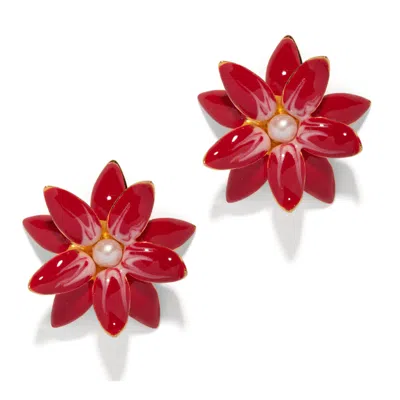 The Pink Reef Women's  Dahlia Earring In Red