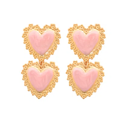 The Pink Reef Women's  Double Pink Valentine Heart