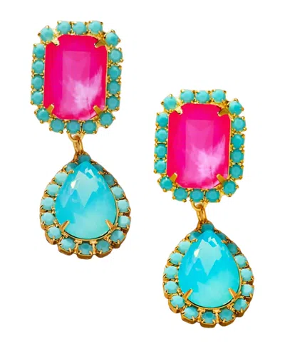 The Pink Reef Women's  Jewel Drop In Hot Pink