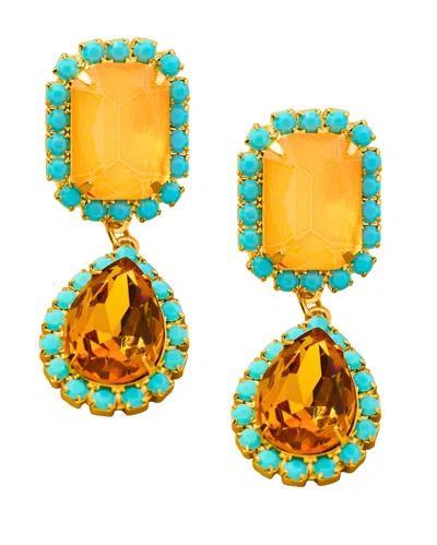 The Pink Reef Women's  Jewel Drop In Neon Orange