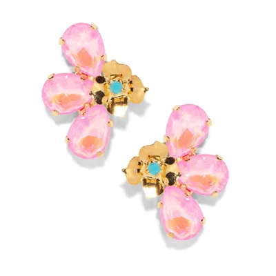 The Pink Reef Marigold Earrings In Pink