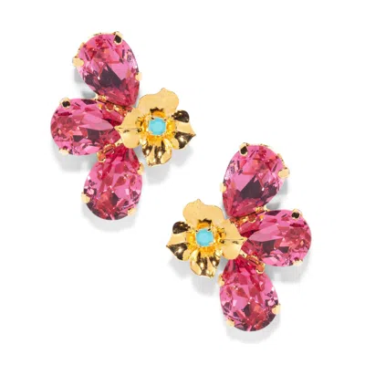 The Pink Reef Women's  Marigold Earring In Rose / Pink