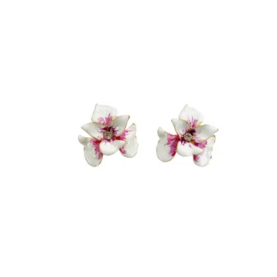 The Pink Reef Women's White With Tropic Purple Orchid