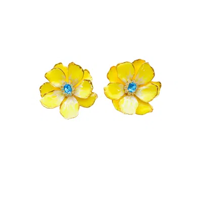 The Pink Reef Women's Yellow / Orange Jewel Box Florals In Buttercup