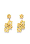 The Pink Reef Women's Yellow / Orange  Falling Florals In Butter Yellow