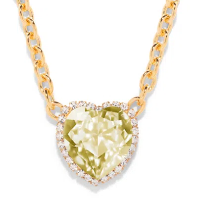 The Pink Reef Women's Yellow / Orange  G Ocean Necklace In Yellow In Gold