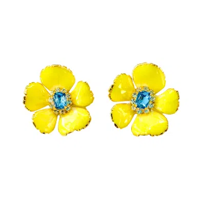 The Pink Reef Women's Yellow  Small Buttercup Floral