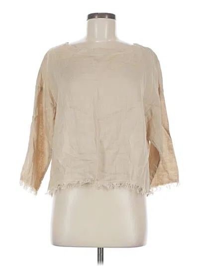 Pre-owned The Podolls 3/4 Sleeve Blouse In Brown