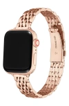 The Posh Tech 22mm Apple Watch® Bracelet Watchband In Rose Gold