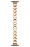 The Posh Tech Aphrodite 42mm Apple Watch® Bracelet Watchband In Rose Gold
